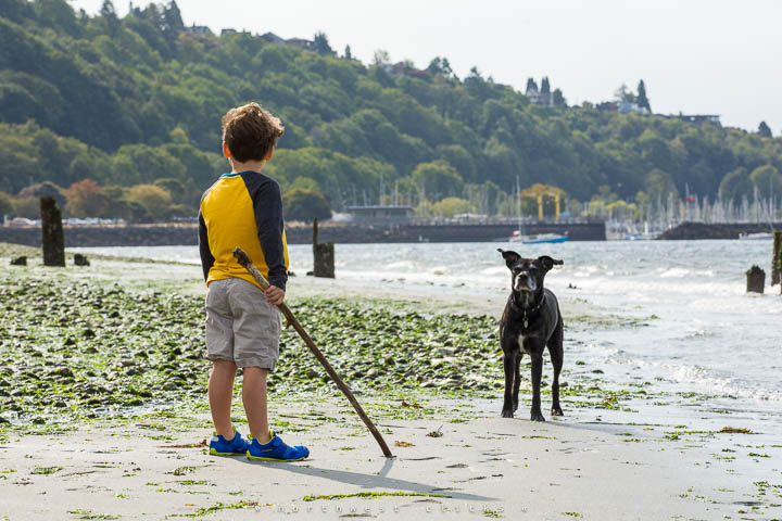 Family and kids photoshoot at the beach near Seattle, WA