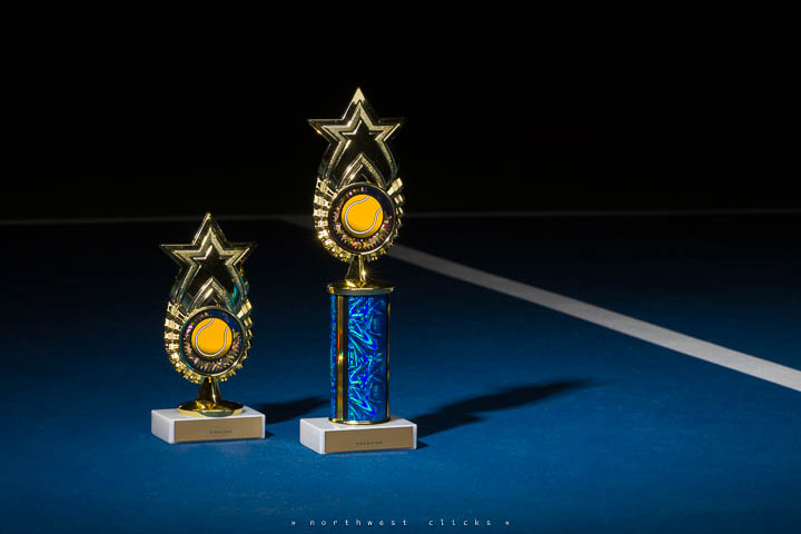 Tennis tournament product photographed in Kirkland, WA