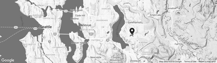 Contact us map Seattle, Bellevue, Redmond, Sammamish