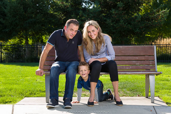 Outdoor lifestyle family portraits in Sammamish