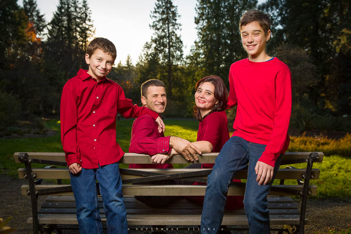 Candid outdoor family portraits with Bellevue photographer