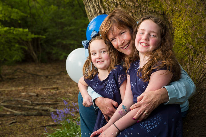 Colorful family photos near Redmond WA